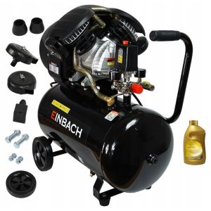Kompresor Einbach DEV250 DWUTŁOKOWY sprężarka 50L 3800W + olej